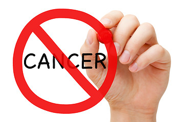 Image showing Cancer Prohibition Sign Concept