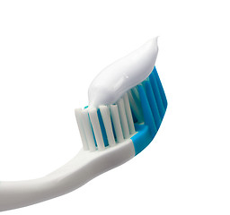 Image showing Toothbrush with toothpaste