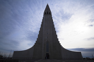 Image showing Church Hallgrimskirkja in Reykjavik, Iceland