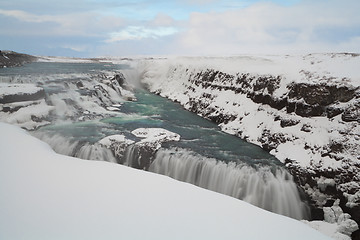 Image showing Famous waterfall Gullfoss, Iceland