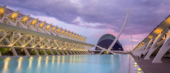 Image showing City of the Arts and Sciences in Valencia, Spain.