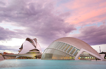 Image showing City of the Arts and Sciences in Valencia, Spain.