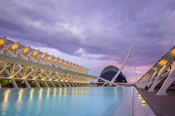 Image showing City of the Arts and Sciences in Valencia, Spain.