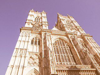 Image showing Westminster Abbey vintage