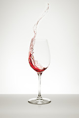 Image showing wine glass splash