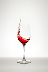 Image showing wine glass splash