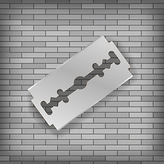 Image showing Realistic Razor Blade Icon