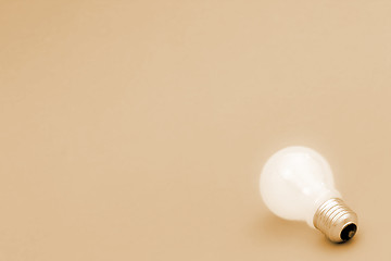 Image showing Background with lit lightbulb