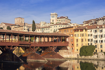 Image showing The Ponte Vecchio in Bassano del Grappa