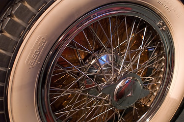 Image showing Vintage Spare Wheel