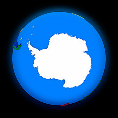 Image showing Antarctica on political Earth