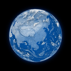 Image showing Southeast Asia on planet Earth