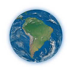 Image showing South America on planet Earth