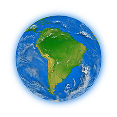 Image showing South America on planet Earth