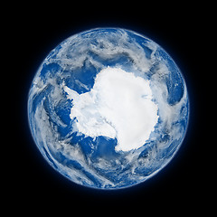 Image showing Antarctica on planet Earth