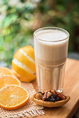 Image showing coffee raf with citrus