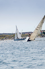 Image showing sailboat in one competition in sweden 