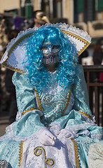 Image showing Disguised Woman - Venice Carnival 2011