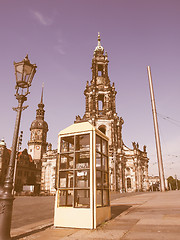 Image showing Dresden Hofkirche vintage