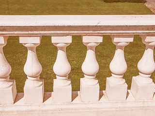 Image showing  Baroque balustrade vintage