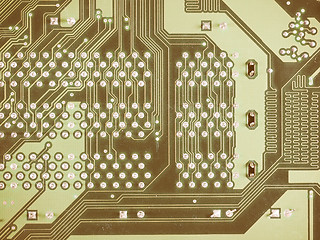 Image showing  Printed circuit background vintage