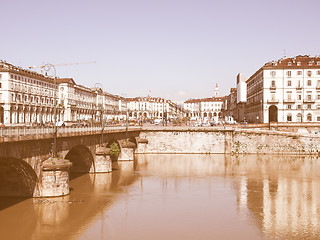 Image showing Piazza Vittorio, Turin vintage