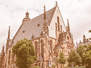 Image showing Thomaskirche Leipzig vintage