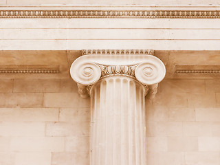 Image showing  Ionic capital vintage