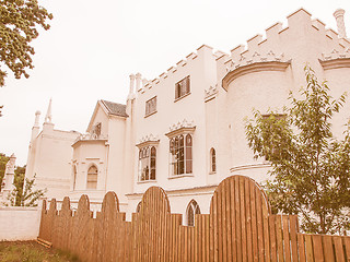 Image showing Strawberry Hill house vintage