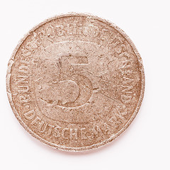 Image showing  5 Mark coin vintage