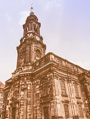 Image showing Kreuzkirche Dresden vintage