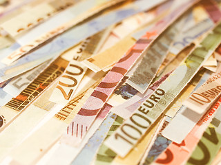 Image showing  Euro note vintage