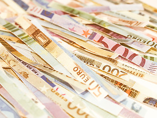 Image showing  Euro note vintage