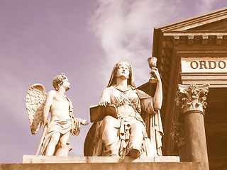 Image showing Virgin Mary with Angel vintage