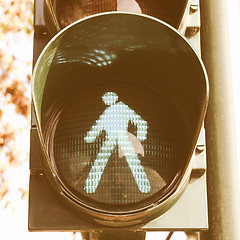 Image showing  Green light vintage