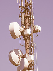 Image showing  Communication tower vintage