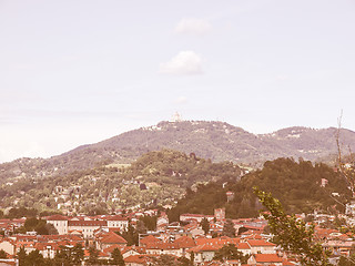 Image showing Basilica di Superga vintage