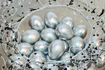 Image showing Silver eggs