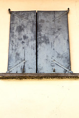 Image showing shutter europe  italy  lombardy        milano old   window close