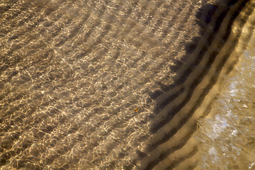 Image showing sand and the of a  wet   south china sea