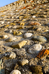 Image showing old  milan      in italy     the    abstract   stone