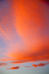 Image showing sunrise in the colored   and abstract background