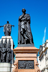 Image showing marble and statue in old city of london england