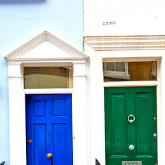 Image showing notting hill in london england old suburban and antique     wall