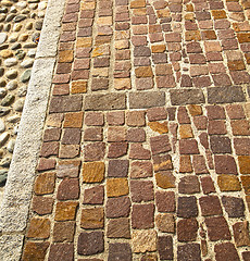 Image showing brick   varano borghi   street lombardy italy   