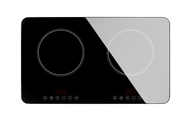 Image showing Top view of induction cooktop