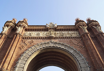 Image showing  Triumphal arch in Barcelona