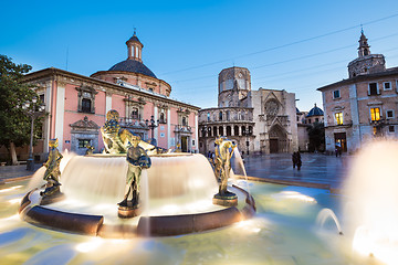 Image showing Square of Saint Mary\'s, Valencia, Spain.