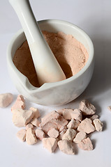 Image showing cosmetic clay for spa treatments