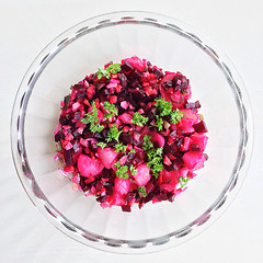 Image showing Beetroot and potato salad